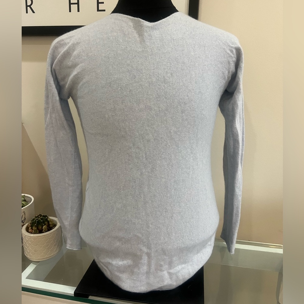 Light Blue Women’s Wool and Cashmere Blend Sweater